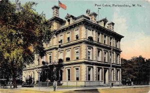 Post Office Parkersburg West Virginia 1910c postcard