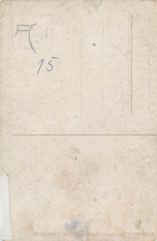 Polish woman folk type costume postcard c.1917