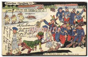 Old Postcard Fantasy Militaria Enteribus classibum