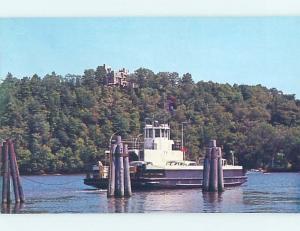 Pre-1980 AUTO CAR FERRYBOAT Hadlyme In Lyme - By New London & Groton CT H2965