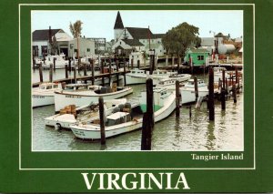 Virginia Chesapeake Bay Tangier Island Fishing Boats At Dock