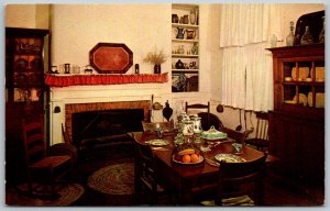 Lebanon Ohio 1960s Postcard Kitchen Of Glendower 1830s Greek Revival Home