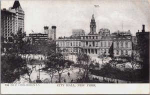 City Hall New York City Vintage Postcard C054