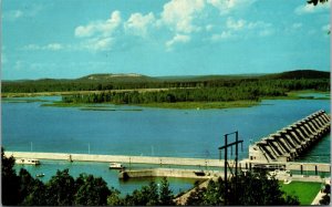 Vtg Little Rock Arkansas AR Lock & Dam No. 7 Unused 1970 Chrome Postcard