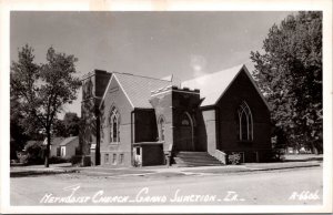 Real Photo Postcard Methodist Church in Grand Junction, Iowa