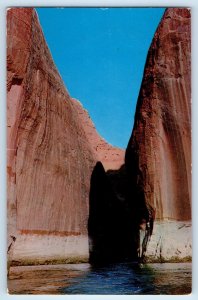 1960 Lake Powell Arizona Vintage Postcard Utah Forbidding Canyon Glen Canyon Dam