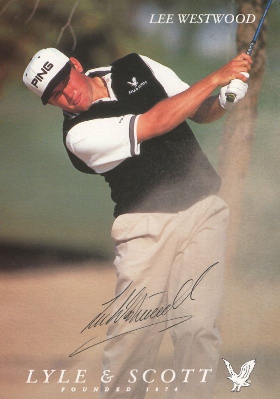 Lee Westwood Golf OBE British Golfer Large Hand Signed Photo