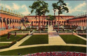 Postcard MUSEUM SCENE Sarasota Florida FL AL0263