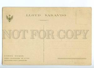 187537 SS CONTE VERDE ocean liner Vintage Lloyd Sabaudo PC
