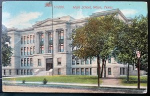 Vintage Postcard 1914 (old Waco) High School, Waco, Texas