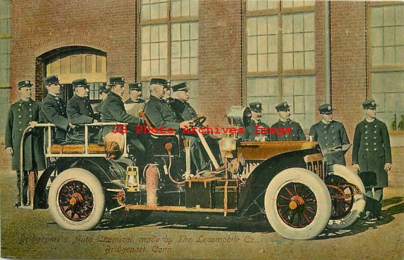 CT, Bridgeport, Connecticut, Fire Department Auto Chemical Truck, W.I. Allen