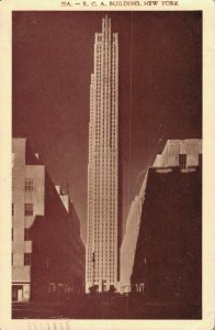 USA New York City R.C.A Building Vintage Postcard 07.79