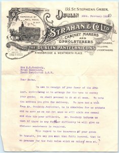 Undertakers  Auctioneers Wagon Strahan Letterhead