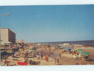 Unused Pre-1980 BEACH SCENE Rehoboth Beach Delaware DE G5550