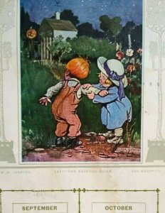 Halloween Postcard Filene's Department Store Boston Sanford Knapp Curtis Vintage