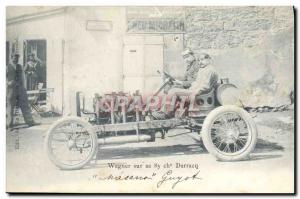 Postcard Old Automobile Wagner on his 85 horses Darracq