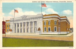 Soldiers and Sailors Memorial Coliseum Erected in 1916 - Evansville, Indiana IN