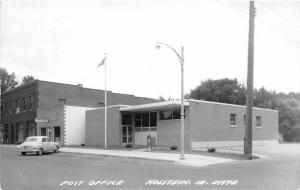 Holstein Iowa~US Post Office~Morgan/Mullins Tiny Tot & Dry Goods~50s Car~RPPC