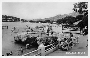 Piscadera Bay Beach Curacao, Netherlands Antilles Writing on back, no stamp 