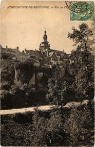 CPA MONCONTOUR de Bretagne - Vue sur l'Église (994852)