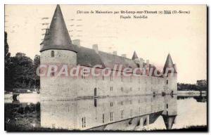 Postcard Old St Loup Sur Thouet castle Facade North East Maisontiers