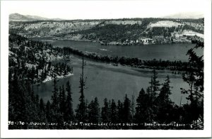 RPPC Couer D'ALene Idaho ID Hidden Lake St Joe River UNP 1940s Postcard Leo's