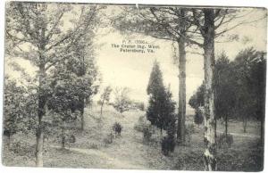 The Crater Looking. West, Petersbutg, Virginia, VA