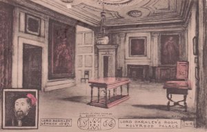 Lord Darnley's Room at Holyrood Place Scottish Old Phillimore Postcard