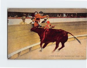 Postcard A Tense Moment At A Mexican Bull Fight, Mexico