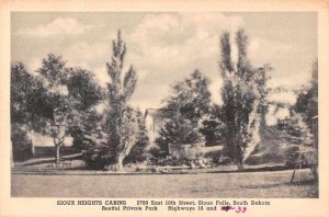 Sioux Falls South Dakota Sioux Heights Cabins Vintage Postcard AA7204