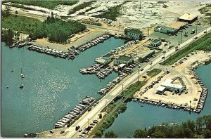 Postcard AERIAL VIEW SCENE Toms River New Jersey NJ AJ4692