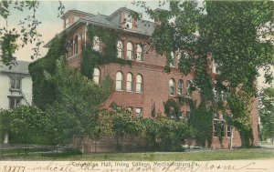 Postcard Pennsylvania Mechanicsville Columbia Hall Irving College 23-9686