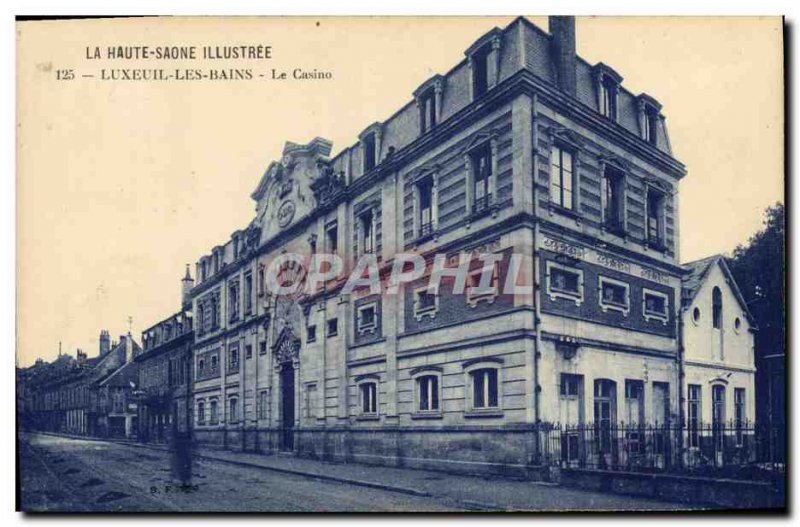 Old Postcard Casino Luxeuil les Bains