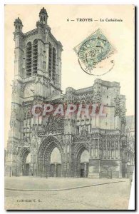 CARTE Postale Old Troyes La Cathedrale