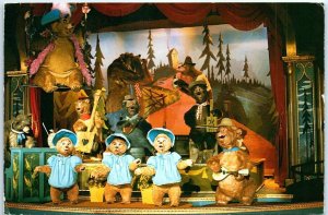 Postcard - A Cast Of Bears, The Country Bear Jamboree, Disneyland - Anaheim, CA