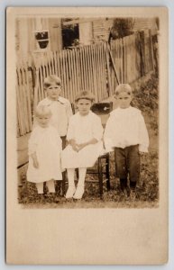 Black Fork WV RPPC Groff Family Darling Children & Phillips York PA Postcard A44