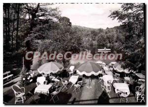 Postcard Old Calvados Clecy La Suisse Normande the Potiniere Terrace and Canoes