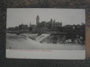 MINNEAPOLIS MN ST ANTHONY FALLS & EXPO BLDG c1905 PC