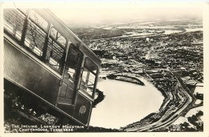 Cline RPPC 1-V-21, Incline Railway view Downhill, Lookout Mountain TN Unposted