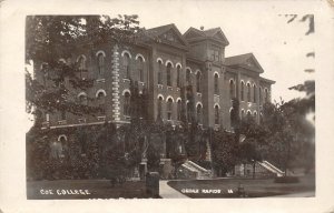 RPPC COE COLLEGE Cedar Rapids, Iowa 1909 Antique Photo Postcard