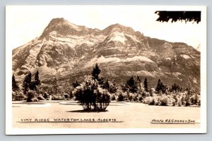 RPPC Alberta  Canada   Waterton Lakes     Postcard