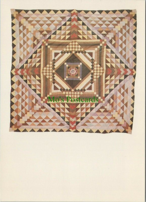 Art Postcard - Quilt Top: Geometric Pattern, Massachusetts 1870-80 -  RR10652