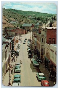 Central City Colorado Postcard Main Street Aerial View Classic Cars 1960 Antique