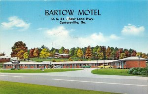 Cartersville Georgia 1950-60s Postcard Bartow Motel & Restaurant