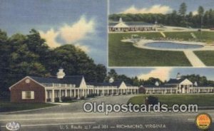 Quality Courts United, Richmond, Virginia, VA USA Hotel Motel Unused 