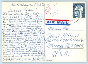 Berlin Germany Postcard Tempelhof Airport Airlift Square and Monument 1972