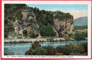 12816 Tunnel Through Castle Rock, Norfolk & Western Railway, Virginia