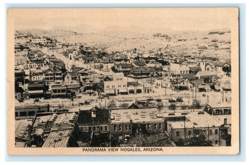 c1915 Panorama View of Nogales Arizona AZ Posted Antique Postcard 