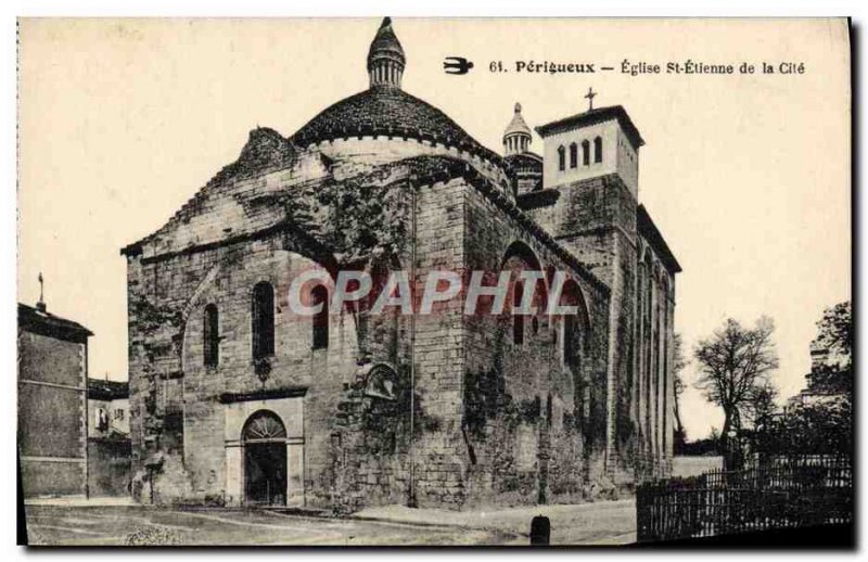Old Postcard Perigueux Church St Etienne de la Cite