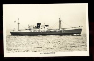 ca0590 - Prince Line Cargo Ship - Norman Prince - postcard plain back